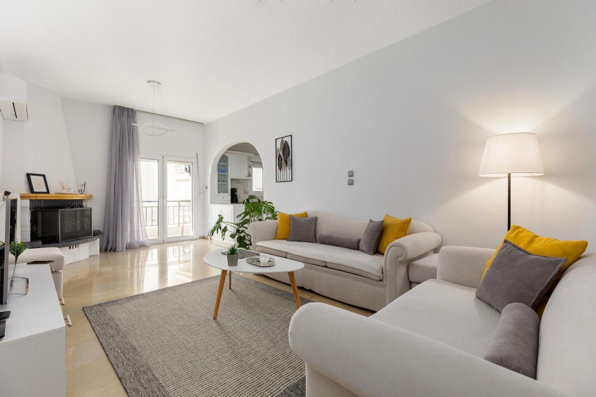 53 Central Luxury Apartment Kalamaria Thessaloniki Buitenkant foto